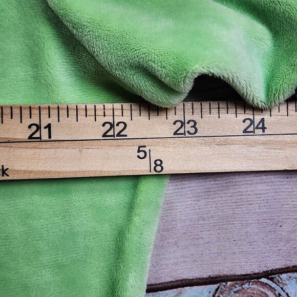 Teddy Fresh Green Velour Short Sleeve Shirt W/ Black Accents 2X - Picture 9 of 9